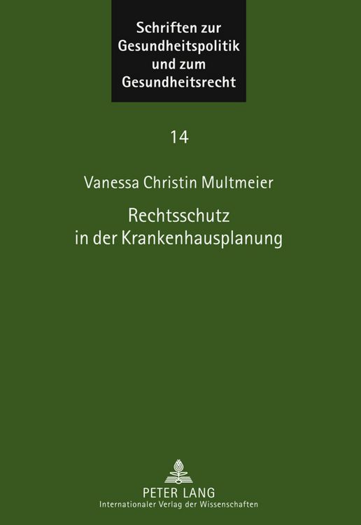 Produktbild: Rechtsschutz in der Krankenhausplanung