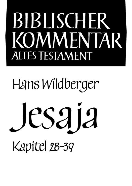 Produktbild: Jesaja (Kapitel 28-39)