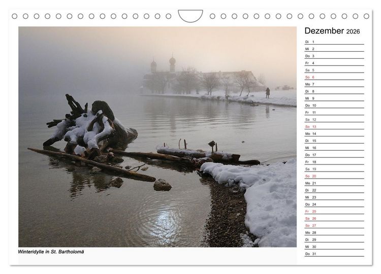 Produktbild: Willkommen am K&ouml;nigssee (Wandkalender 2026 DIN A4 quer), CALVENDO Monatskalender