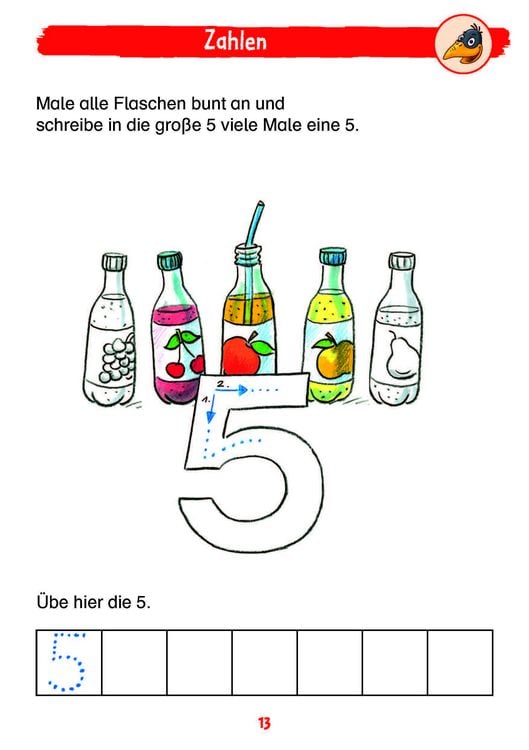 Produktbild: Mein Matheblock mit Rabe Linus - 1. Klasse