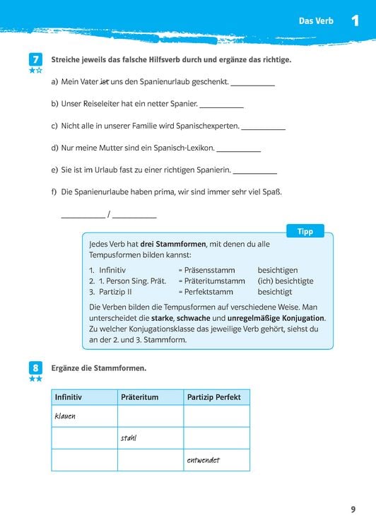 Produktbild: Klett 10-Minuten-Training Deutsch Grammatik Zeiten 5. - 7. Klasse