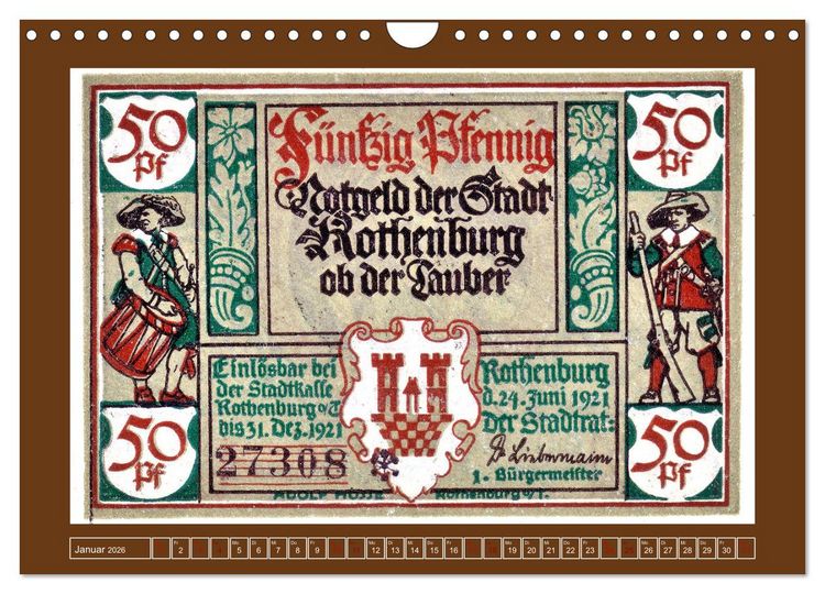 Produktbild: Gru&szlig; aus Rothenburg ob der Tauber (Wandkalender 2026 DIN A4 quer), CALVENDO Monatskalender