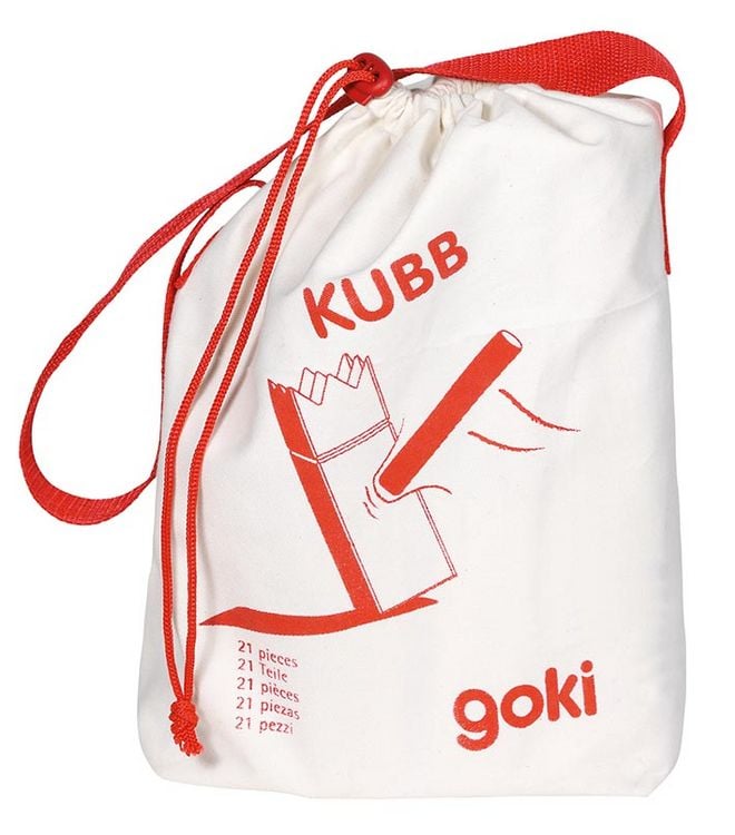 Produktbild: Wikingerspiel Kubb, kleine Gr&ouml;&szlig;e, im Baumwollbeutel