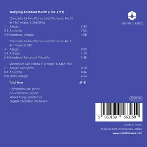 Produktbild: MOZART: Concertos for 2 Pianos