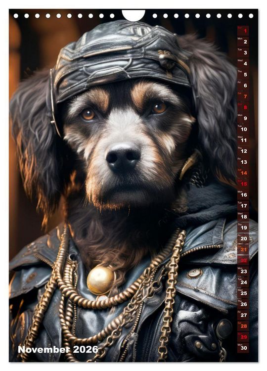 Produktbild: Stylish Dogs (Wall Calendar 2026 DIN A4 portrait), CALVENDO 12 Month Wall Calendar
