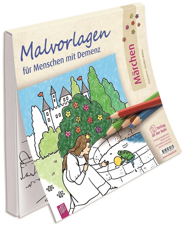 Produktbild: Malvorlagen f&uuml;r Menschen mit Demenz: M&auml;rchen