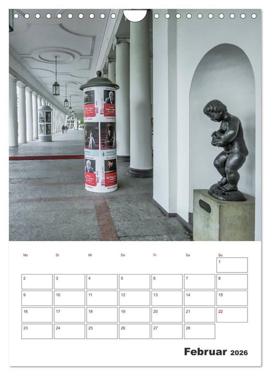 Produktbild: Wiesbaden Terminplaner (Wandkalender 2026 DIN A4 hoch), CALVENDO Monatskalender