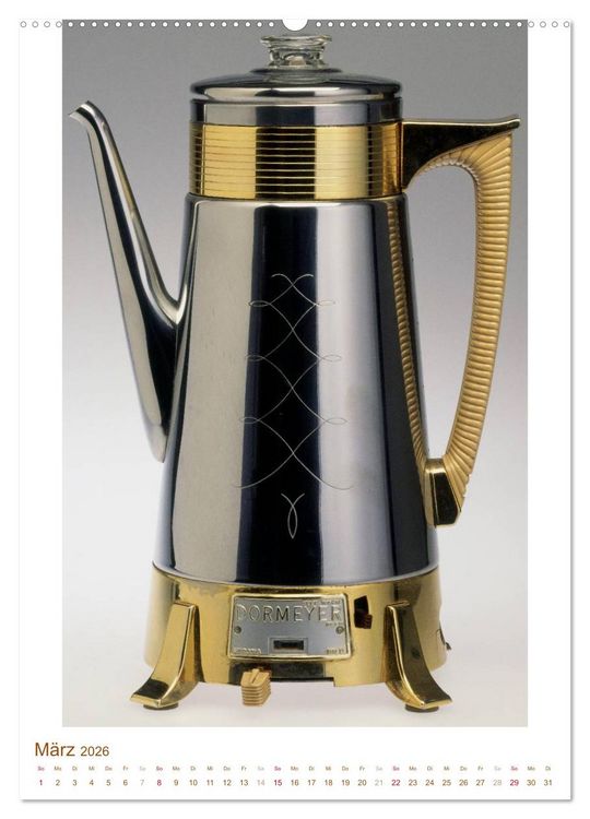 Produktbild: Espressokocher mit Geschichte: Kaffee ist fertig (hochwertiger Premium Wandkalender 2026 DIN A2 hoch), Kunstdruck in Hochglanz