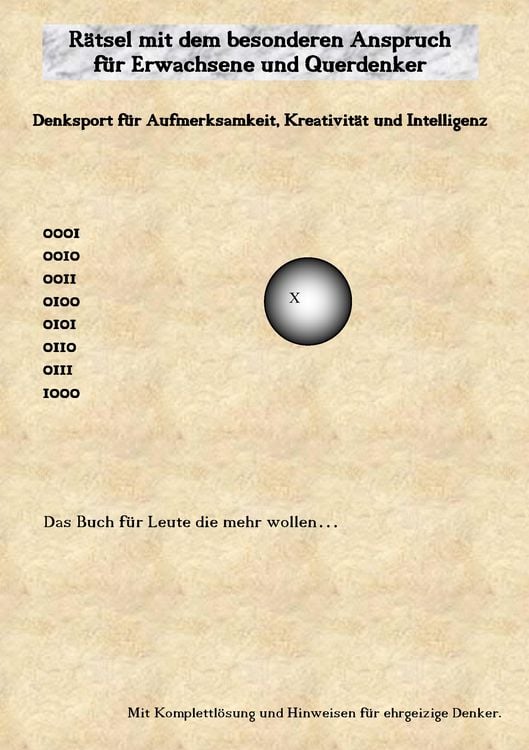 Produktbild: Rätsel mit dem besonderen Anspruch für Erwachsene und Querdenker