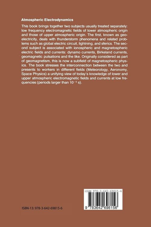 Produktbild: Atmospheric Electrodynamics