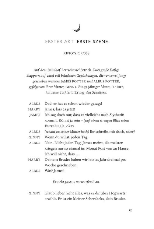 Produktbild: Harry Potter und das verwunschene Kind. Teil eins und zwei (Deutsche B&uuml;hnenfassung) (Harry Potter)