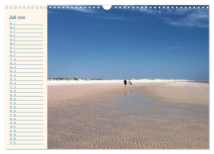 Produktbild: Urlaub auf Borkum (Wandkalender 2026 DIN A3 quer), CALVENDO Monatskalender