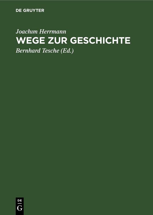 Produktbild: Wege zur Geschichte