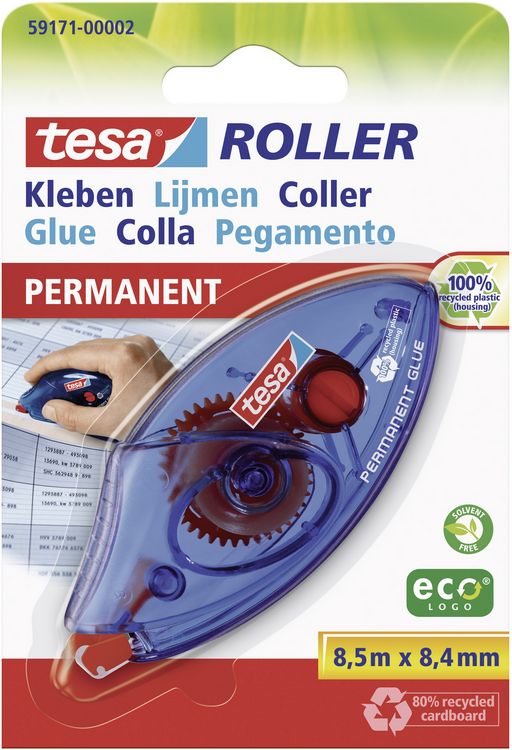 Produktbild: tesa Kleberroller dauerhaft Einweg 8,4mmx8,5m Blister