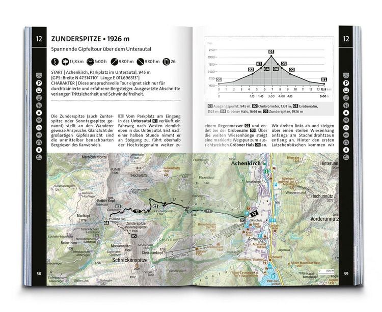 Produktbild: KOMPASS Wanderf&uuml;hrer Achensee, Karwendel, Brandenberger Alpen, Rofan, 55 Touren mit Extra-Tourenkarte