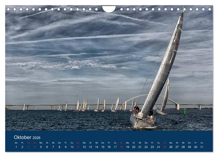 Produktbild: Segelregatta (Wandkalender 2026 DIN A4 quer), CALVENDO Monatskalender