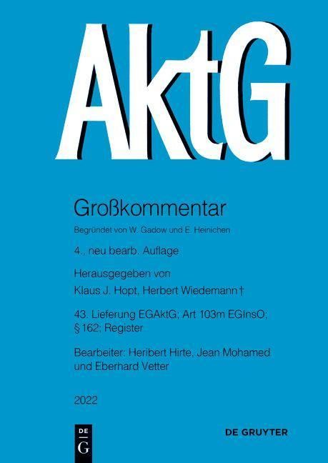 Produktbild: EGAktG; &sect; 162; Art 103m EGInsO