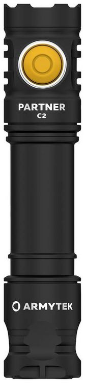 Produktbild: ArmyTek Partner C2 Magnet USB White F07802C LED Taschenlampe mit G&uuml;rtelclip, mit Holster akkubetrieben 1100 lm 118 g
