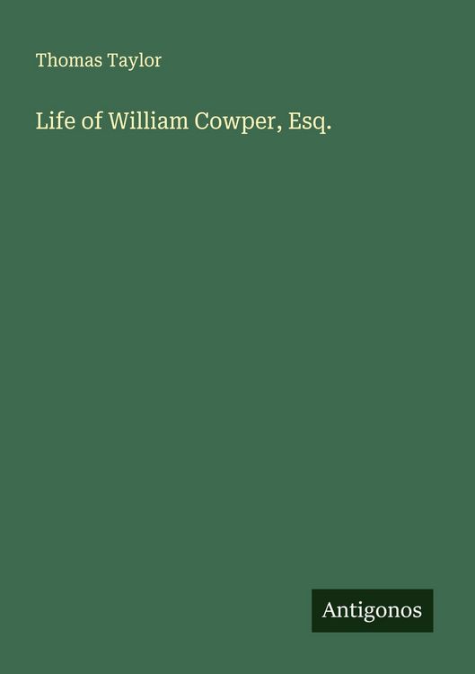 Produktbild: Life of William Cowper, Esq.