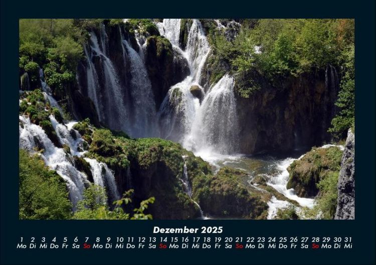 Produktbild: Wasserf&auml;lle 2025 Fotokalender DIN A4