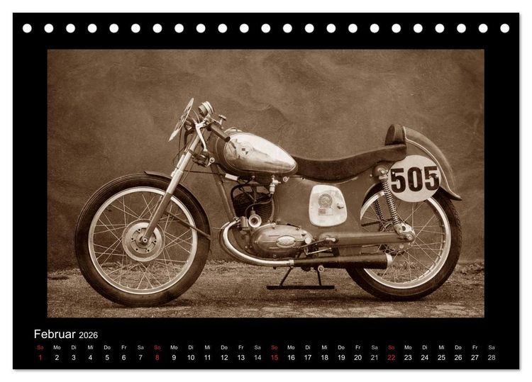 Produktbild: Motorrad Oldtimer aus &Ouml;sterreich (Tischkalender 2026 DIN A5 quer), CALVENDO Monatskalender