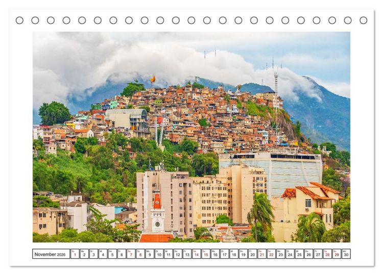 Produktbild: Brasiliens K&uuml;stenst&auml;dte - Rio de Janeiro, Olinda und Salvador de Bahia (Tischkalender 2026 DIN A5 quer), CALVENDO Monatskalender