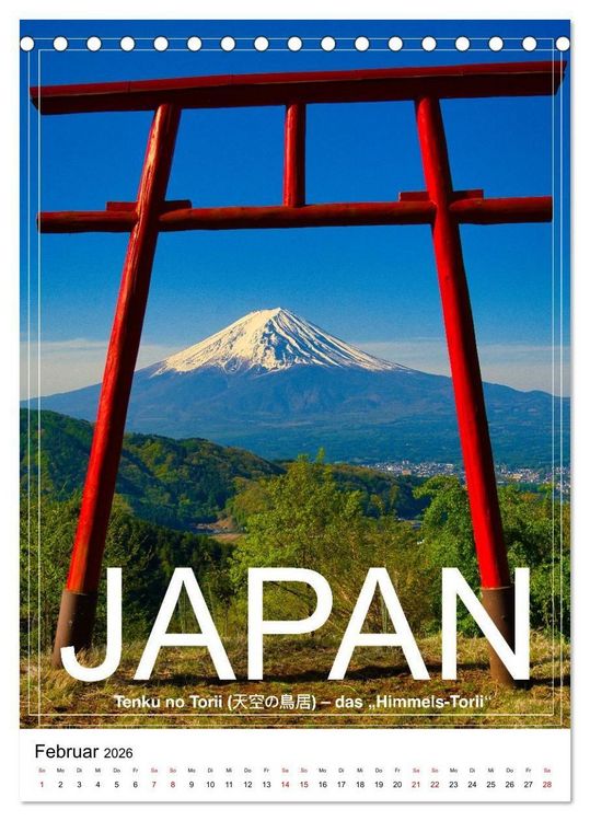Produktbild: Japan PosterArt 2024 (Tischkalender 2026 DIN A5 hoch), CALVENDO Monatskalender