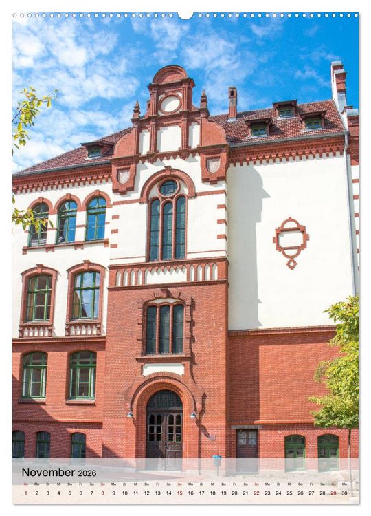 Produktbild: Historisches G&uuml;strow (hochwertiger Premium Wandkalender 2026 DIN A2 hoch), Kunstdruck in Hochglanz