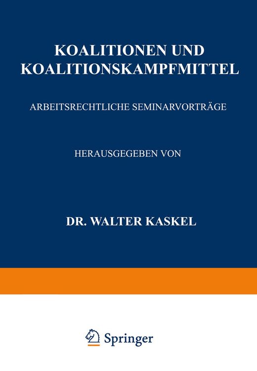 Produktbild: Koalitionen und Koalitionskampfmittel