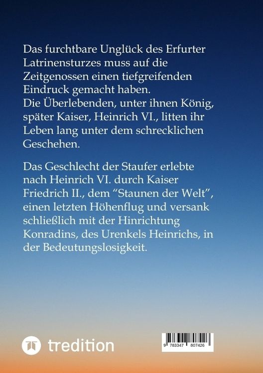 Produktbild: Der Erfurter Latrinensturz. Aus dem Leben Heinrichs VI.