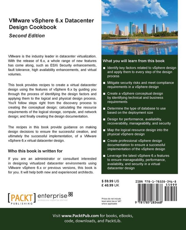 Produktbild: VMware vSphere 6.x Datacenter Design Cookbook - Second Edition