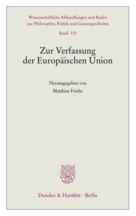 Produktbild: Zur Verfassung der Europ&auml;ischen Union