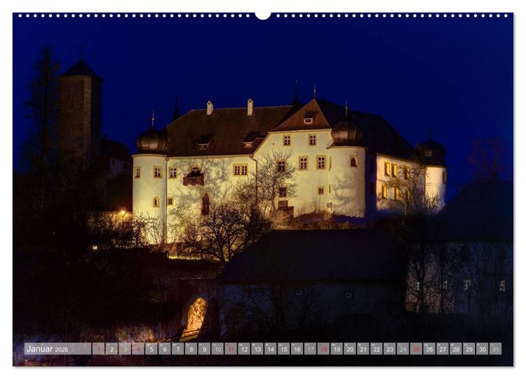 Produktbild: Burgenlandschaft Fr&auml;nkische Schweiz (Wandkalender 2026 DIN A2 quer), CALVENDO Monatskalender