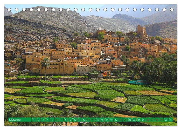 Produktbild: Unterwegs im Weihrauchland Oman (Tischkalender 2027 DIN A5 quer), CALVENDO Monatskalender