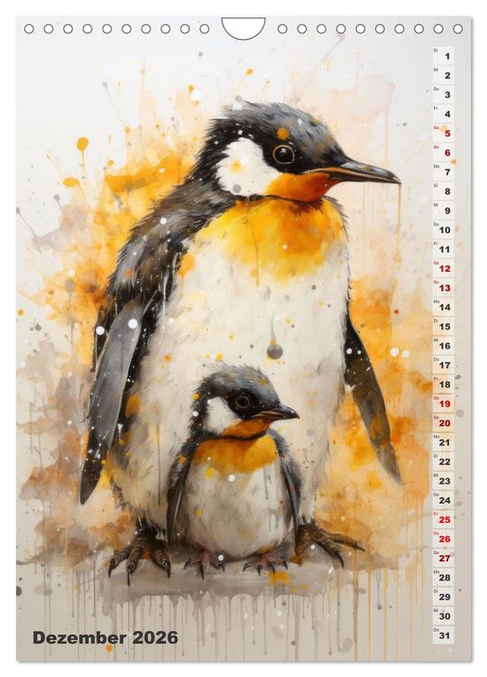 Produktbild: Niedliche Tierfamilien (Wandkalender 2026 DIN A4 hoch), CALVENDO Monatskalender