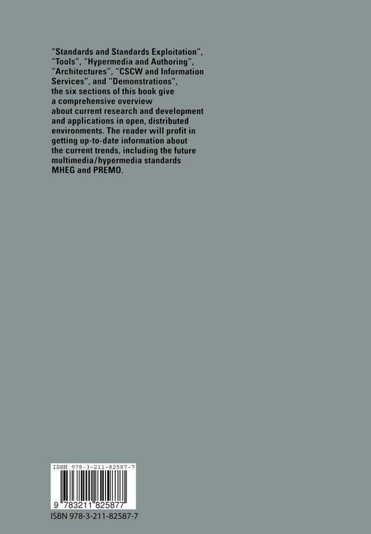 Produktbild: Multimedia/Hypermedia in Open Distributed Environments