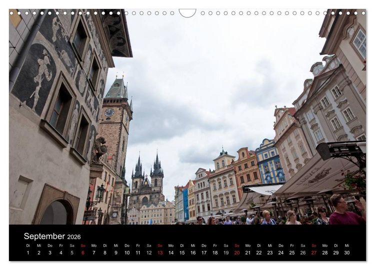 Produktbild: Prager Ansichten (Wandkalender 2026 DIN A3 quer), CALVENDO Monatskalender