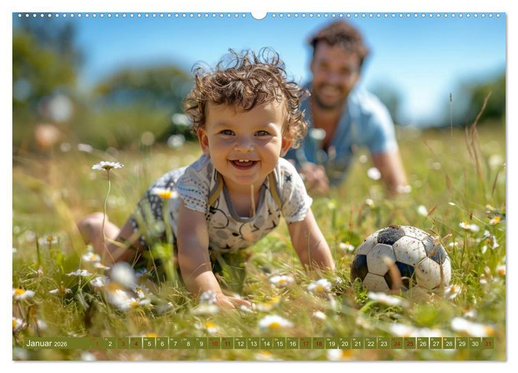 Produktbild: Fu&szlig;ball im Blut (hochwertiger Premium Wandkalender 2026 DIN A2 quer), Kunstdruck in Hochglanz