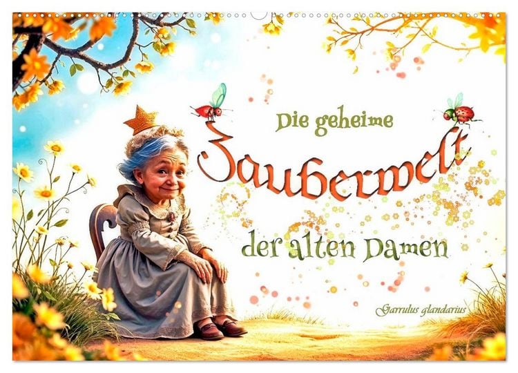 Produktbild: Die geheime Zauberwelt der alten Damen (Wandkalender 2026 DIN A2 quer), CALVENDO Monatskalender