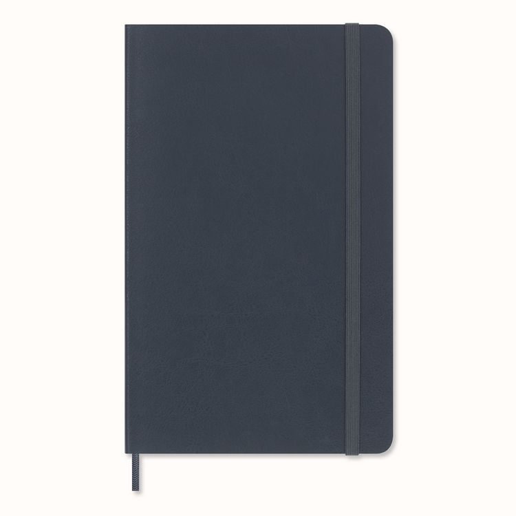 Produktbild: Moleskine Vegea Capri Notizb. A5 lin. Kt schwarz Petrol/Box