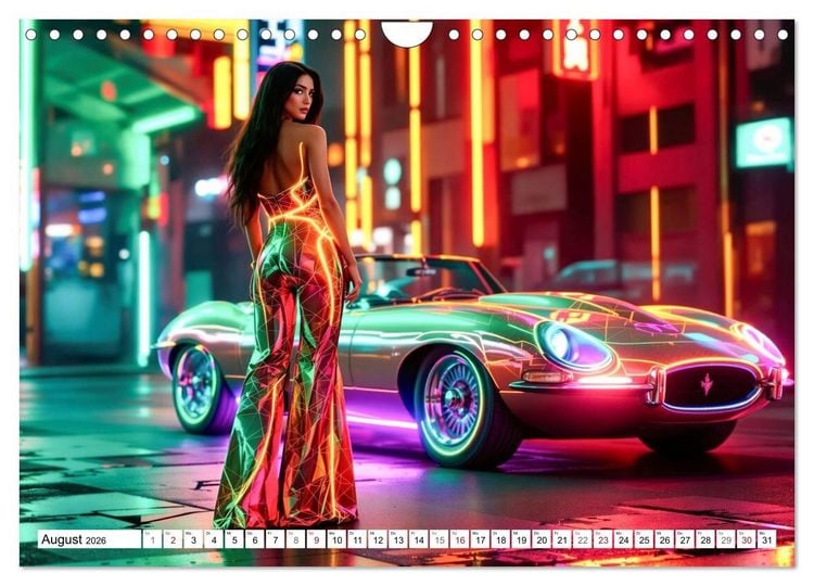 Produktbild: Cars & Girls (Wandkalender 2026 DIN A4 quer), CALVENDO Monatskalender
