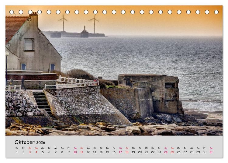 Produktbild: Bunker Zeitzeugen der Geschichte (Tischkalender 2026 DIN A5 quer), CALVENDO Monatskalender