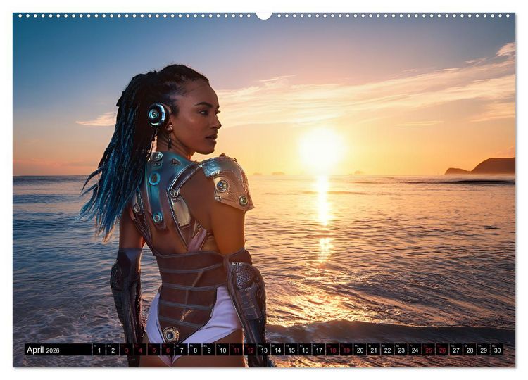 Produktbild: Cyberpunk (Wandkalender 2026 DIN A2 quer), CALVENDO Monatskalender