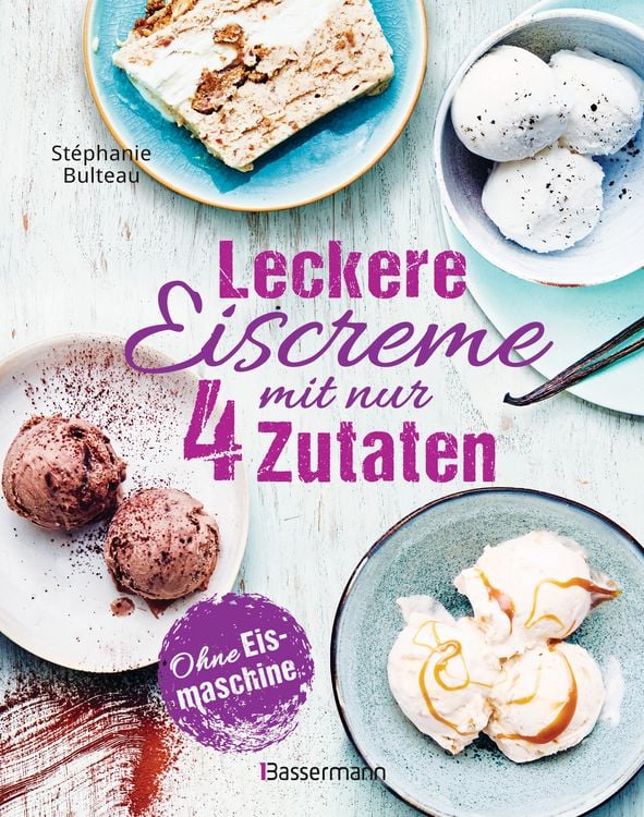 Produktbild: Leckere Eiscreme mit nur 4 Zutaten. Ohne Eismaschine. 100% nat&uuml;rlich