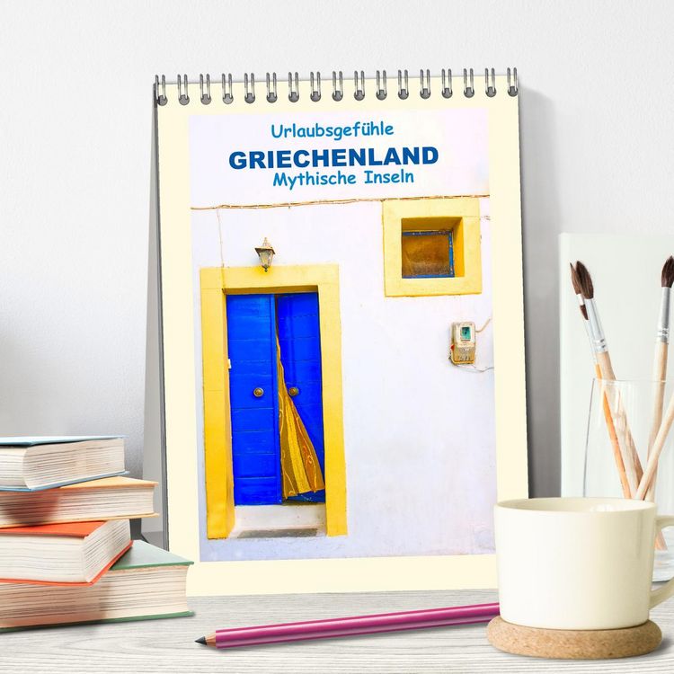 Produktbild: Urlaubsgef&uuml;hle - Griechenland Mythische Inseln (Tischkalender 2026 DIN A5 hoch), CALVENDO Monatskalender