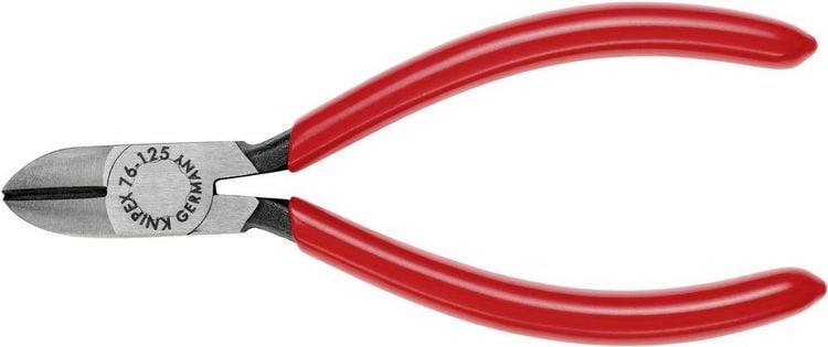 Produktbild: Knipex 76 01 125 Elektronik- u. Feinmechanik Seitenschneider mit Facette 125mm