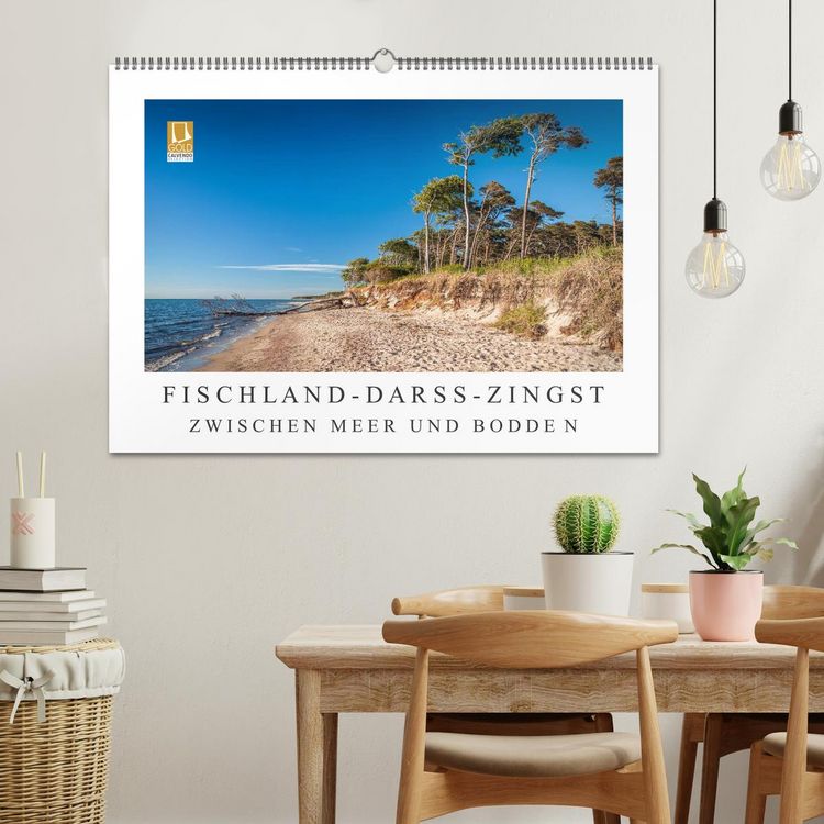 Produktbild: Fischland - Dar&szlig; - Zingst: Zwischen Meer und Bodden (Wandkalender 2026 DIN A2 quer), CALVENDO Monatskalender