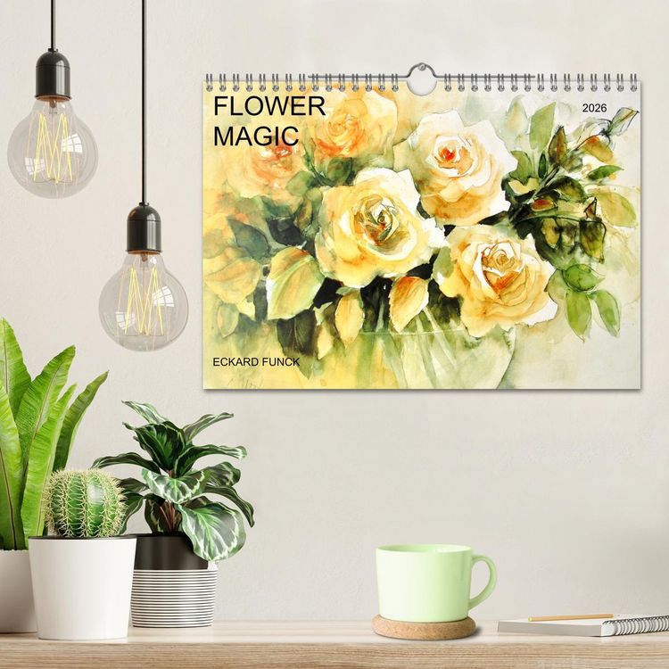 Produktbild: FLOWER MAGIC (Wall Calendar 2026 DIN A4 landscape), CALVENDO 12 Month Wall Calendar
