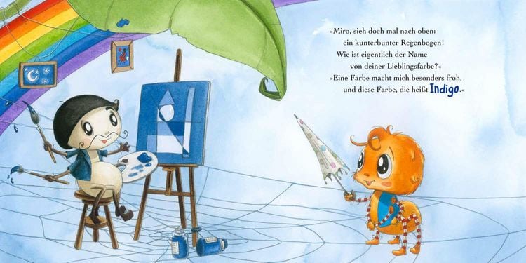 Produktbild: Die kleine Spinne Widerlich und die Regenbogenfarben (Pappbilderbuch)