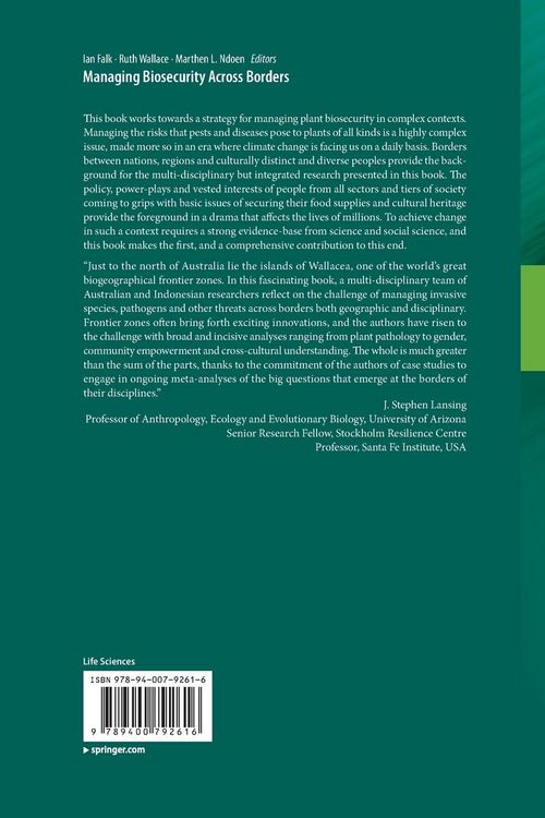 Produktbild: Managing Biosecurity Across Borders